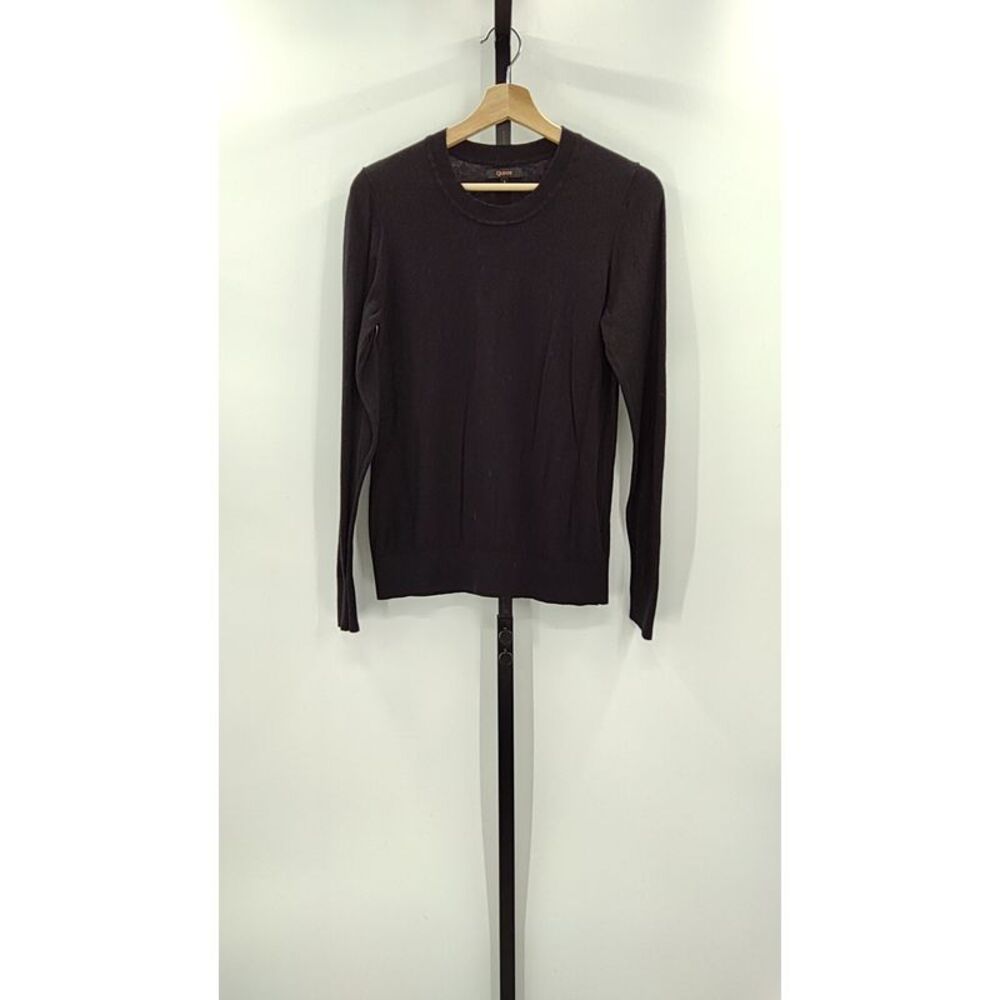 Quince Men 100% Organic Cotton Slub Long Sleeve Tee Black S